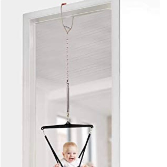 🦒 sold ✨Jolly Jumper w/ door clamp • safari print - Picture 3 of 5